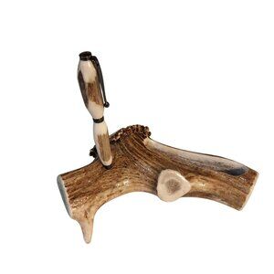 Elk Antler Business Card And Pen Holder Deer Shed Antlers Horns